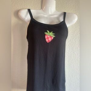 Hand sewn strawberry tank top